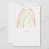 Kleurrijke Regenboog Verjaardag Uitnodigen, Regenb Kaart (Achterkant)