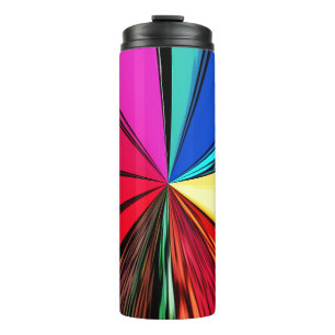 Kleurrijke Regenboog Vortex 608 Thermosbeker