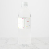 Kleurrijke Regenboog Waterfles Label Verjaardagsfe Etiket (Achterkant)