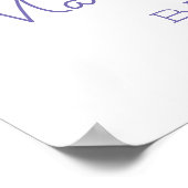 Kleurrijke regenboog welkom in Baptism Christening Poster (Hoek)