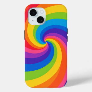 Kleurrijke Regenboog Wervelende Abstracte Hoes – K