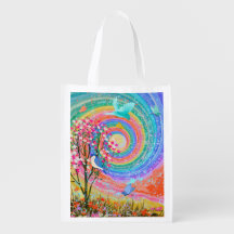 Kleurrijke Regenboog Wildflowers Vogels Vlinders