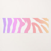 Kleurrijke regenboog Zebra Stripe Yoga Mat (Achterkant (horizontaal))