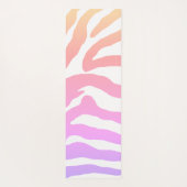 Kleurrijke regenboog Zebra Stripe Yoga Mat (Achterkant)