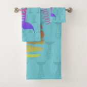 Kleurrijke Regenboog Zeemeermin Aqua Badhanddoek S Bad Handdoek (Insitu)
