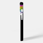 Kleurrijke regenboog zwarte sterrenhemel Case-Mate iPhone case (Achterkant / Links)