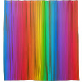 Kleurrijke regenboogachtergrond douchegordijn (Voorkant)