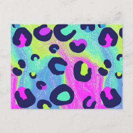 Kleurrijke regenboogafdrukken briefkaart