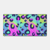 Kleurrijke regenboogafdrukken bureaumat (Voorkant)