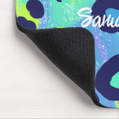 Kleurrijke regenboogafdrukken muismat (Hoek)