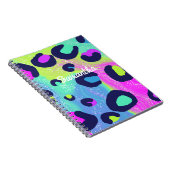 Kleurrijke regenboogafdrukken notitieboek (Rechterzijde)