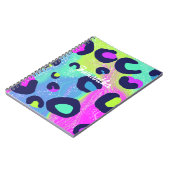 Kleurrijke regenboogafdrukken notitieboek (Linkerzijde)