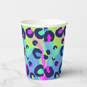 Kleurrijke regenboogafdrukken papieren bekers (Rechts)