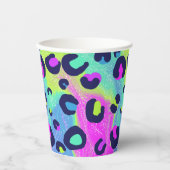 Kleurrijke regenboogafdrukken papieren bekers (Voorkant)