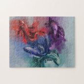 Kleurrijke regenboogbetta Groen rood paars Legpuzzel (Horizontaal)