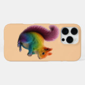 Kleurrijke regenboogbont eekhoorn Sticker iPhone Hoesje (Achterkant horizontaal)