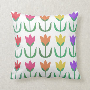 Kleurrijke regenboogbuizen, lentbloemen kussen