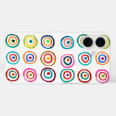 Kleurrijke regenboogcirkels kunst waterverf Case-Mate iPhone case (Achterkant (horizontaal))