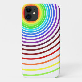 Kleurrijke regenboogcirkels Uw kleuren Case-Mate iPhone Case