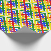 Kleurrijke regenboogcrisis - Kruisstrips van afgel Cadeaupapier (Hoek)