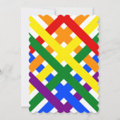 Kleurrijke regenboogcrisis - Kruisstrips van afgel Kaart (Achterkant)