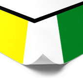 Kleurrijke regenboogcrisis - Kruisstrips van afgel Poster (Hoek)