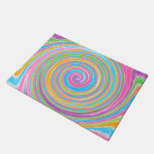 Kleurrijke regenboogdragel deurmat (Schuin)