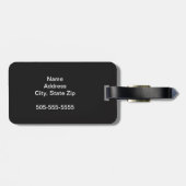 Kleurrijke regenboogdruppelaar Natte verf Paard Bagagelabel (Achterkant horizontaal)