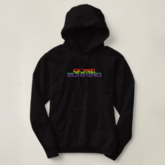 Kleurrijke regenboogeffectgewijze tekst hoodie