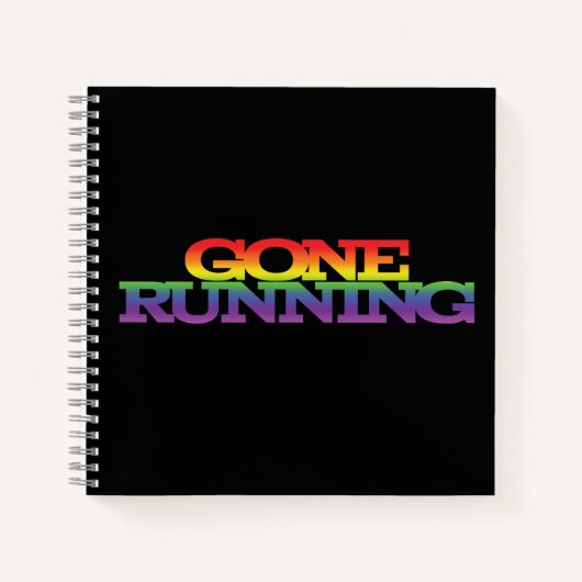 Kleurrijke regenboogeffectgewijze tekst notitieboek (Voorkant)