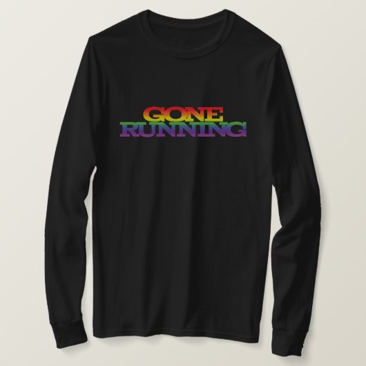 Kleurrijke regenboogeffectgewijze tekst t-shirt (Design voorkant)