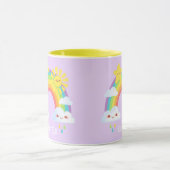 Kleurrijke regenboogesthetiek mok (Midden)