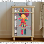 Kleurrijke regenboogfee, Afro Hair DG9RF Decoupage Tissuepapier