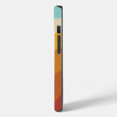 Kleurrijke regenbooggolven gepersonaliseerd Case-Mate iPhone case (Achterkant / Links)