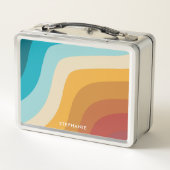 Kleurrijke regenbooggolven van Retro, gepersonalis (Achterkant)