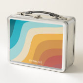 Kleurrijke regenbooggolven van Retro, gepersonalis (Voorkant)