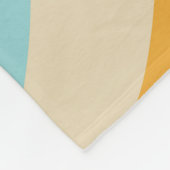 Kleurrijke regenbooggolven van Retro, gepersonalis Fleece Deken (Hoek)