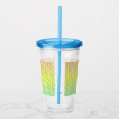 Kleurrijke regenbooggradiënt acryl drinkbeker (Rechts)