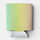 Kleurrijke regenbooggradiënt blikjeskoeler (Achterkant)