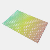 Kleurrijke regenbooggradiënt deurmat (Schuin)