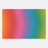 Kleurrijke regenbooggradiënt inpakpapier vel (Voorkant)