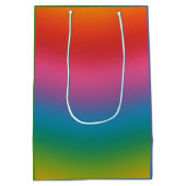 Kleurrijke regenbooggradiënt medium cadeauzakje (Achterkant)