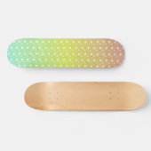Kleurrijke regenbooggradiënt persoonlijk skateboard (Horizontaal)