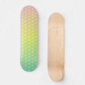Kleurrijke regenbooggradiënt persoonlijk skateboard (Voorkant)