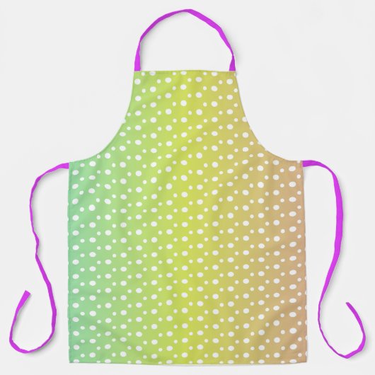 Kleurrijke regenbooggradiënt schort (Voorkant)