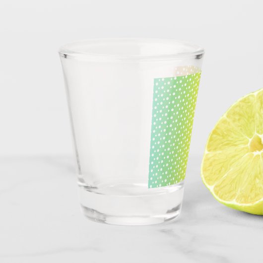 Kleurrijke regenbooggradiënt shot glas (Links)