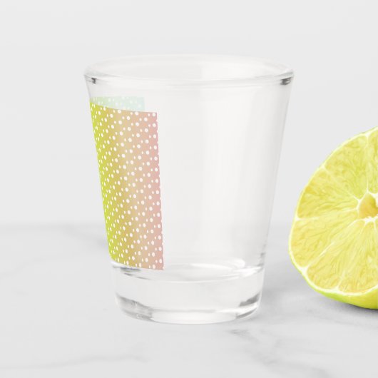 Kleurrijke regenbooggradiënt shot glas (Rechts)