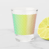 Kleurrijke regenbooggradiënt shot glas (Voorkant)