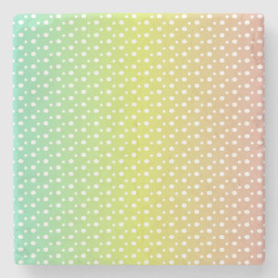 Kleurrijke regenbooggradiënt stenen onderzetter