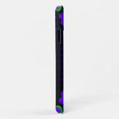 Kleurrijke regenboogharten op Black Cartoon Patter Case-Mate iPhone Case (Achterkant/rechts)